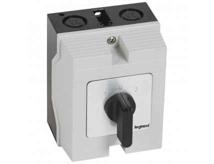 Переключатель PR12 "1-0-2" 16А 3Р в боксе 96х120мм IP65