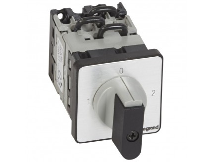 Переключатель PR12 "1-0-2" 90гр. 16А 4Р Legrand