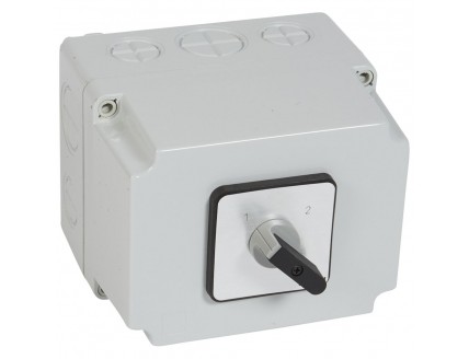 Переключатель PR12 "0-1-2-3" 16А 1Р в боксе 76х76мм IP65