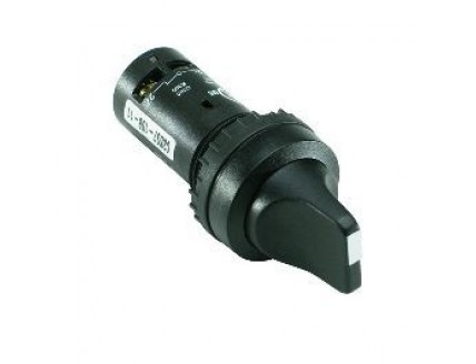 Переключатель C3SS2-30B-11 3-х позиционный черный 1НО 1НЗ без фиксации