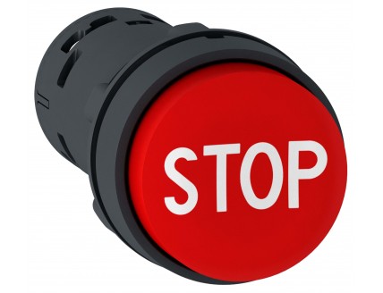 КНОПКА 22ММ КРАСН ВЫСТ ТОЛК С МАРК STOP XB7NL4234