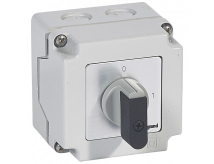 Выключатель PR12 "0-1" 16А 4Р в боксе 76х76мм IP65