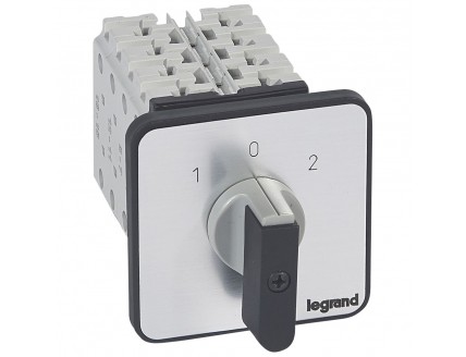 Переключатель PR40 "1-0-2" 45гр. 50А 2Р Legrand