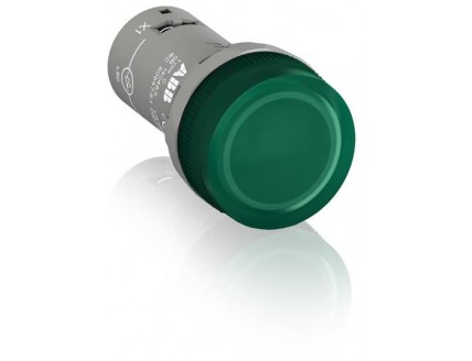 Лампа CL2-515G зеленый со встроенным светодиодом 110-130В DC