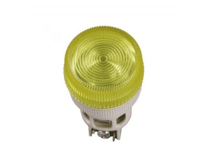 Лампа ENR-22 сигнальная, цилиндр d22мм неон/240В желтый ИЭК