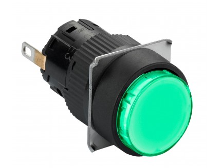 СИГН. ЛАМПА, КРУГ., КРАСНАЯ, LED, 24В