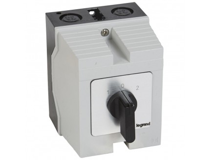 Переключатель PR26 "1-0-2" 32А 4Р в боксе 96х120мм IP65