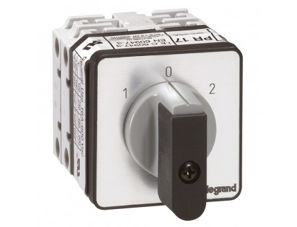 Переключатель PR17 "1-0-2" 45гр. 20А 3Р Legrand