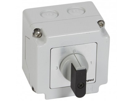 Переключатель PR12 "0-1-2-3" 16А 1Р в боксе 96х120мм IP65