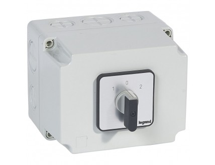 Переключатель PR40 "1-0-2" 50А 4Р в боксе 135х170мм IP55