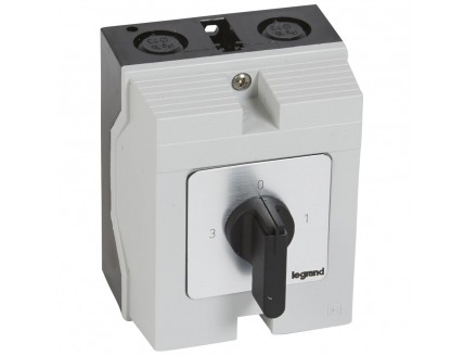 Переключатель PR12 "0-1-2-3" 16А 2Р в боксе 96х120мм IP65