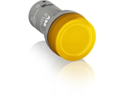 Лампа CL2-502Y желтая со встроенным светодиодом 24В AC/DC