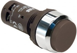 Кнопка CP3-30B-11 черная выступающая без фиксации 1НО+1НЗ