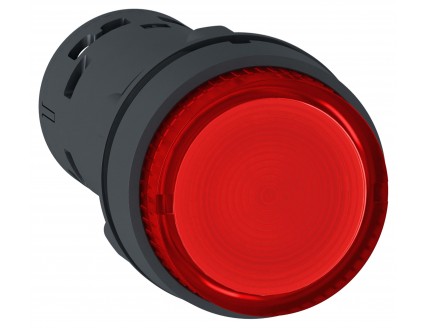 КНОПКА 22ММ 24В КРАСНАЯ С ПОДСВ.