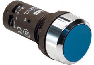 Кнопка CP2-30L-01 синяя с фиксацией 1HЗ