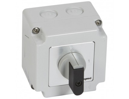 Выключатель PR17 "0-1" 20А 2Р в боксе 96х120мм IP65