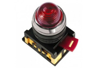 Лампа AL-22 сигнальная, цилиндр d22мм неон/240В красный ИЭК