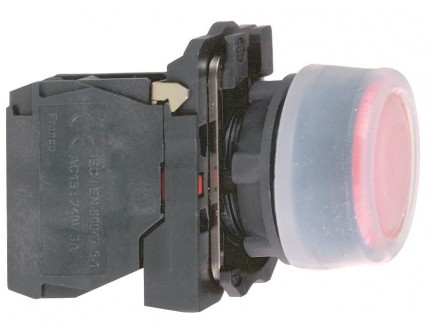 Кнопка красная потайная IP66 (1НЗ)