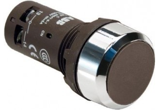 Кнопка CP1-30B-10 черная без фиксации 1HO