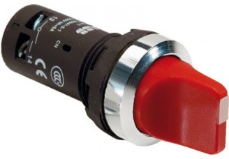 Переключатель 3-х позиционный красный C3SS1-30R-20 2НО с фиксацией