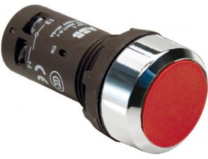 Кнопка CP2-30R-10 красная с фиксацией 1HO