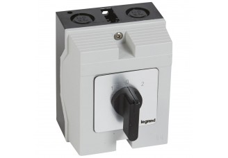 Переключатель PR12 "1-0-2" 16А 2Р в боксе 96х120мм IP65