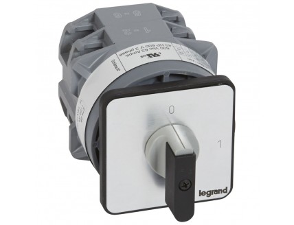 Переключатель PR12 "1-0-2" 45гр. 16А 1Р Legrand