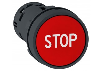 КНОПКА 22ММ КРАСНАЯ 1НЗ С МАРКИРОВК STOP