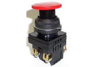 Кнопка КЕ-201, красный, гриб с фиксацией, IP54
