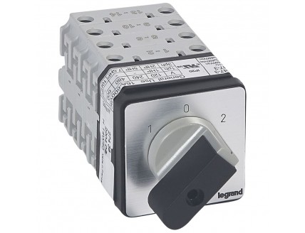 Переключатель PR21 "1-0-2" 45гр. 25А 2Р Legrand