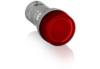Лампа CL2-502R красная со встроенным светодиодом 24В AC/DC