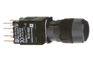 КНОПКА 16ММ ЧЕРНАЯ С ВОЗВРАТОМ XB6AA22B