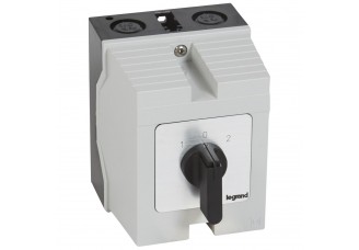 Переключатель PR21 "1-0-2" 25А 2Р в боксе 96х120мм IP65