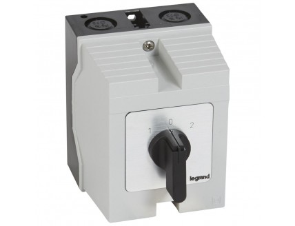 Переключатель PR21 "1-0-2" 25А 2Р в боксе 96х120мм IP65