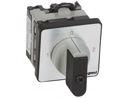 Переключатель PR12 "1-0-2" 90гр. 16А 2Р Legrand