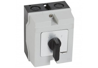 Переключатель PR17 "1-0-2" 20А 3Р в боксе 96х120мм IP65