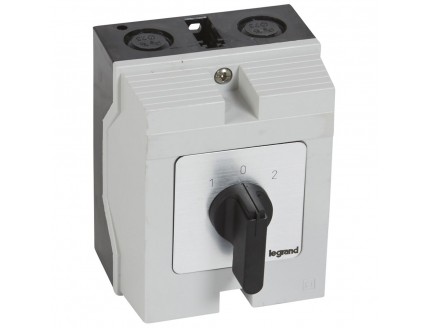 Переключатель PR17 "1-0-2" 20А 3Р в боксе 96х120мм IP65