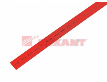 Трубка термоусаживаемая 12/6 мм красная Rexant