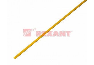 Трубка термоусаживаемая 2/1 мм желтая Rexant