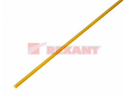 Трубка термоусаживаемая 2/1 мм желтая Rexant