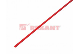 Трубка термоусаживаемая 3/1,5 мм красная Rexant
