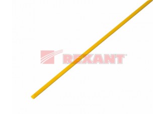 Трубка термоусаживаемая 3/1,5 мм желтая Rexant