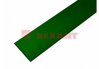 Трубка термоусаживаемая 35/17,5 мм зеленая Rexant