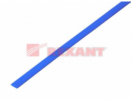 Трубка термоусаживаемая 4/2 мм синяя REXANT