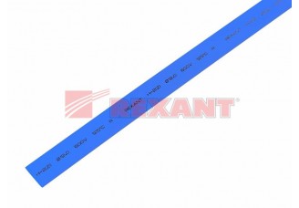 Трубка термоусаживаемая 12/6 мм синяя Rexant