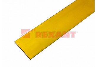 Трубка термоусаживаемая 35/17,5 мм желтая Rexant