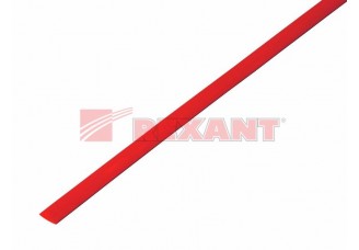 Трубка термоусаживаемая 4/2 мм красная REXANT