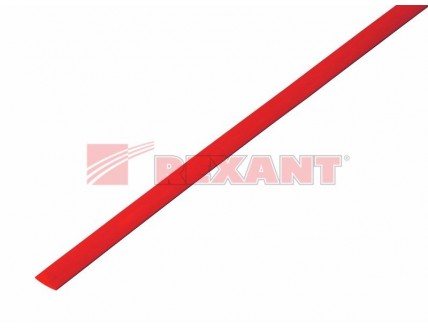 Трубка термоусаживаемая 4/2 мм красная REXANT