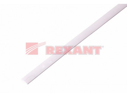 Трубка термоусаживаемая 8/4 мм белая Rexant