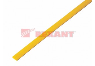 Трубка термоусаживаемая 6/3 мм желтая Rexant